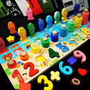 Tabuleiro de Números e Formas – Estímulo Educativo para Crianças — vista lateral | Brinquedo para crianças | Balão Mágico Toys
