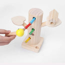 Pega Lagarta de Madeira — vista lateral | Brinquedo para crianças | Balão Mágico Toys