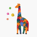 Quebra-cabeça Girafa Gigante de 40cm - Desenvolvimento do Alfabeto — embalagem e dimensões | Balão Mágico Toys