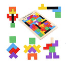 Tetris 3D em Madeira — vista lateral | Brinquedo para crianças | Balão Mágico Toys