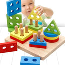 Placa de Encaixe Montessori — embalagem e dimensões | Balão Mágico Toys