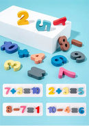 Tabuleiro Alfabeto + Números para alfabetização e coordenação motora — vista lateral | Brinquedo para crianças | Balão Mágico Toys