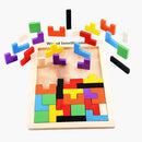 Tetris 3D em Madeira — embalagem e dimensões | Brinquedo para crianças | Balão Mágico Toys